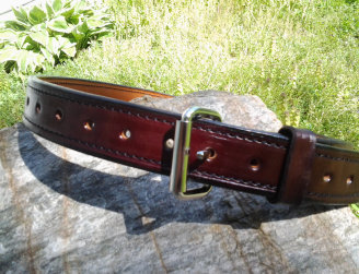 Mahogany Leather Belt